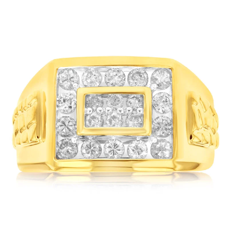 Breathtaking Jewelry At Limited-Time Savings 1 Carat Diamond Gents Ring in 10ct Yellow Gold Breathtaking Jewelry At Limited-Time Savings 1 Carat Diamond Gents Ring in 10ct Yellow Gold