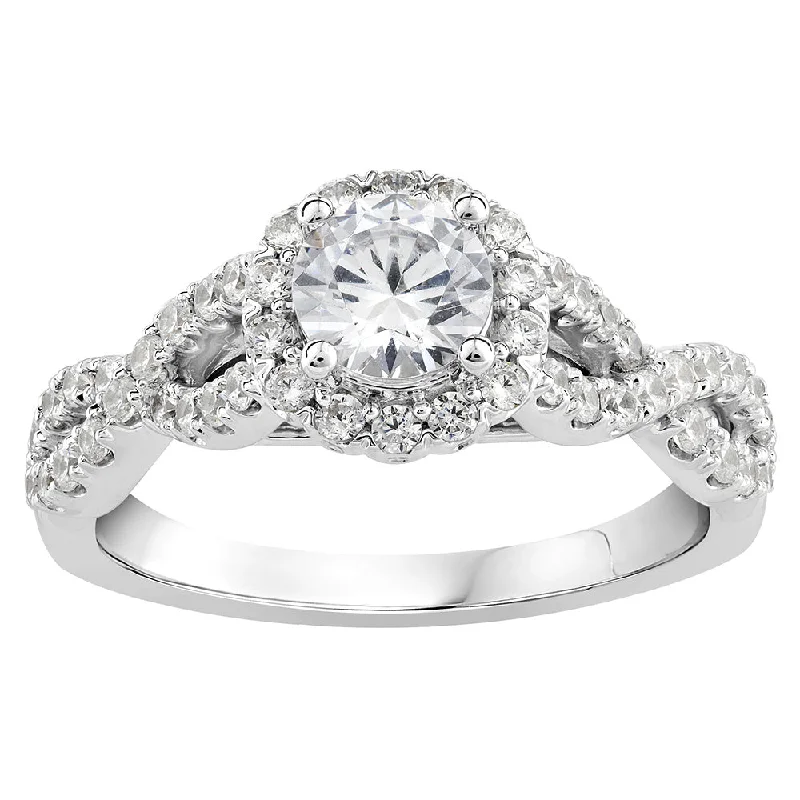 Special Jewelry Deals – Upgrade Your Collection 10ct White Gold Luminesce Lab Grown 1.20 Carat Diamond Ring SIZE N½