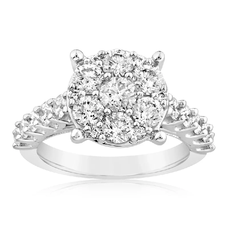 Bestselling Jewelry At Special Promotional Rates 10ct White Gold Luminesce Lab Grown 2.3 Carat Diamond Ring
