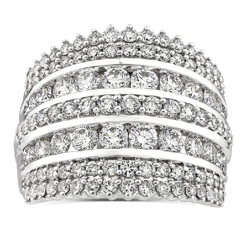 Premium Jewelry Now Available At Special Discounts 10ct White Gold Luminesce Lab Grown 2.45 Carat Diamond Ring SIZE N½