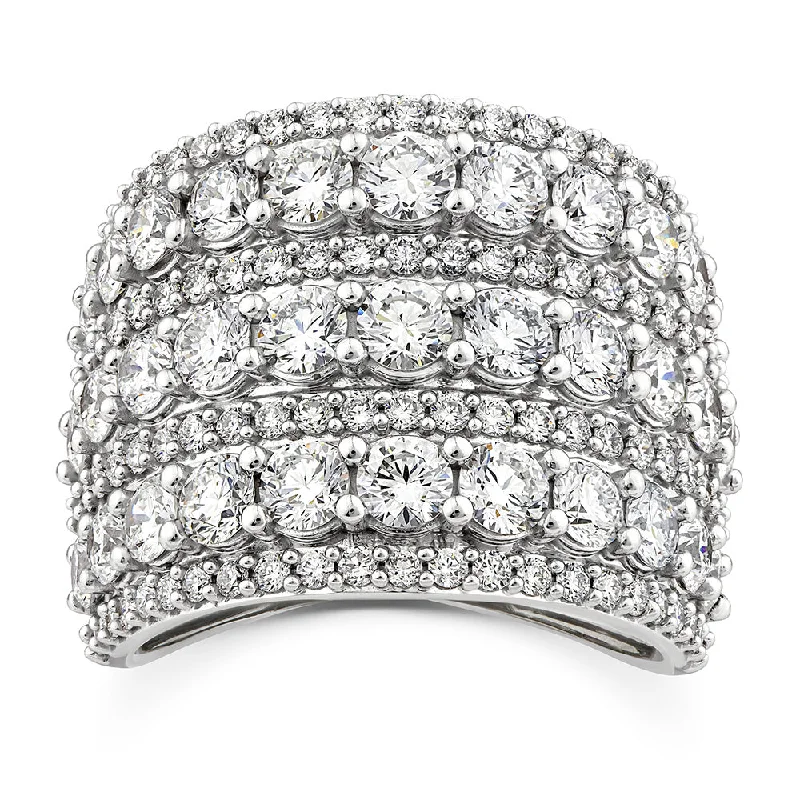 Shop Stylish Jewelry Now And Save Big 10ct White Gold Luminesce Lab Grown 3.95 Carat Diamond Ring SIZE N½
