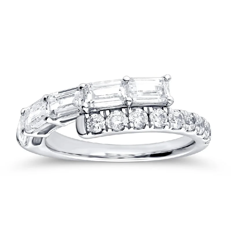 Glamorous Jewelry, Glamorous Deals – Shop Now 14k Gold Diamond Bypass Band