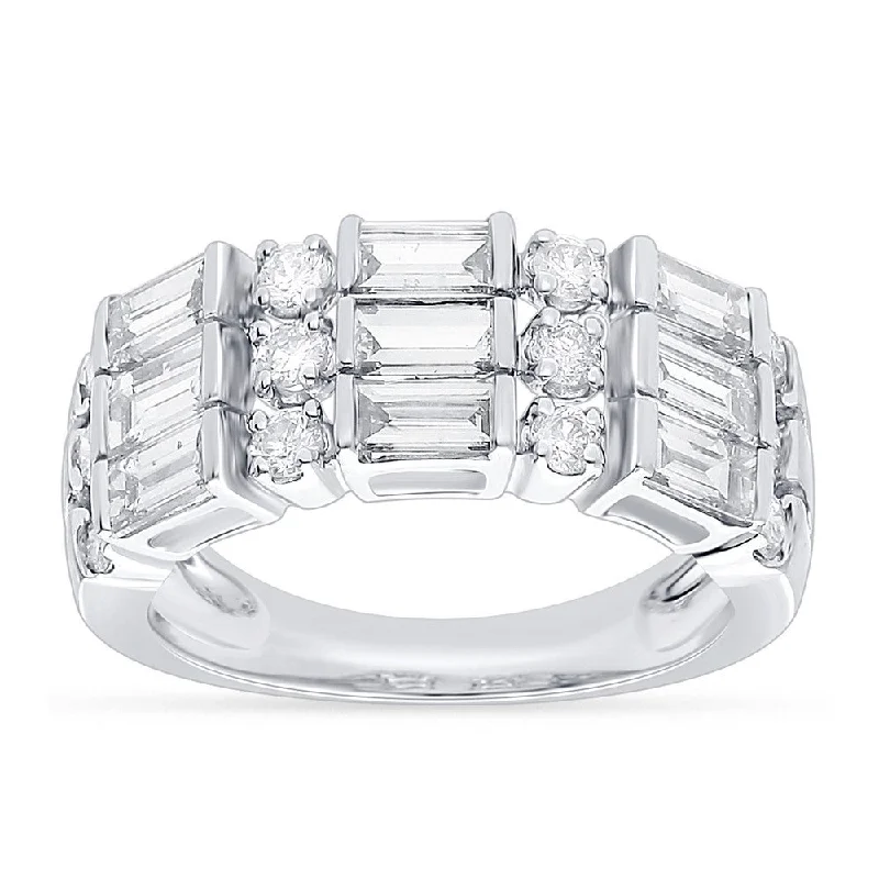 High-End Sparkle, Low-End Prices – Jewelry Sale Live 14k Gold Three Row Diamond Band