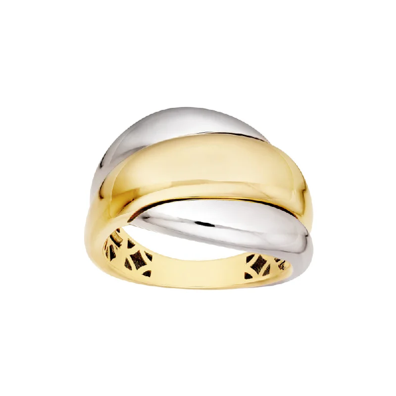 Special Sale On Handcrafted Jewelry – Shop Today 14k Two-Tone Polished Rolling Twist Ring