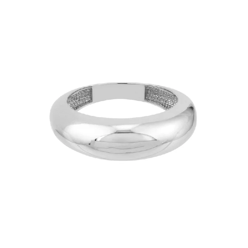 Breathtaking Jewelry, Breathtaking Prices 14k White Gold Wide Domed Ring