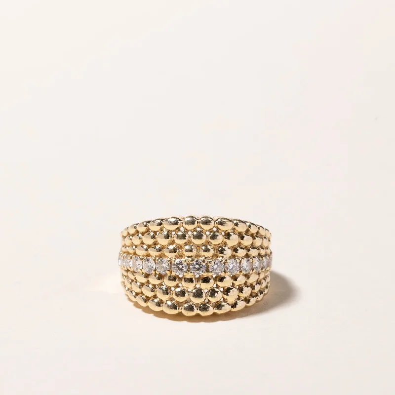 Personalized Jewelry Sale – Meaningful Gifts At Great Prices 14k Yellow Gold Single Row Diamond Ring | 0.46ctw | SZ 7.25