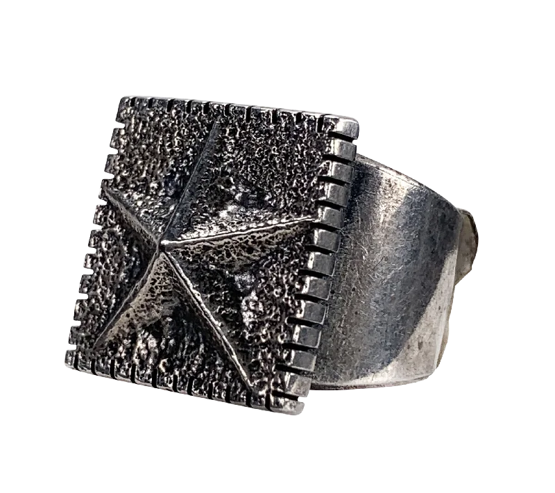 Handcrafted Jewelry Sale – Unique Designs At Low Prices Silver Tufa Cast Ring | Artisan Handmade