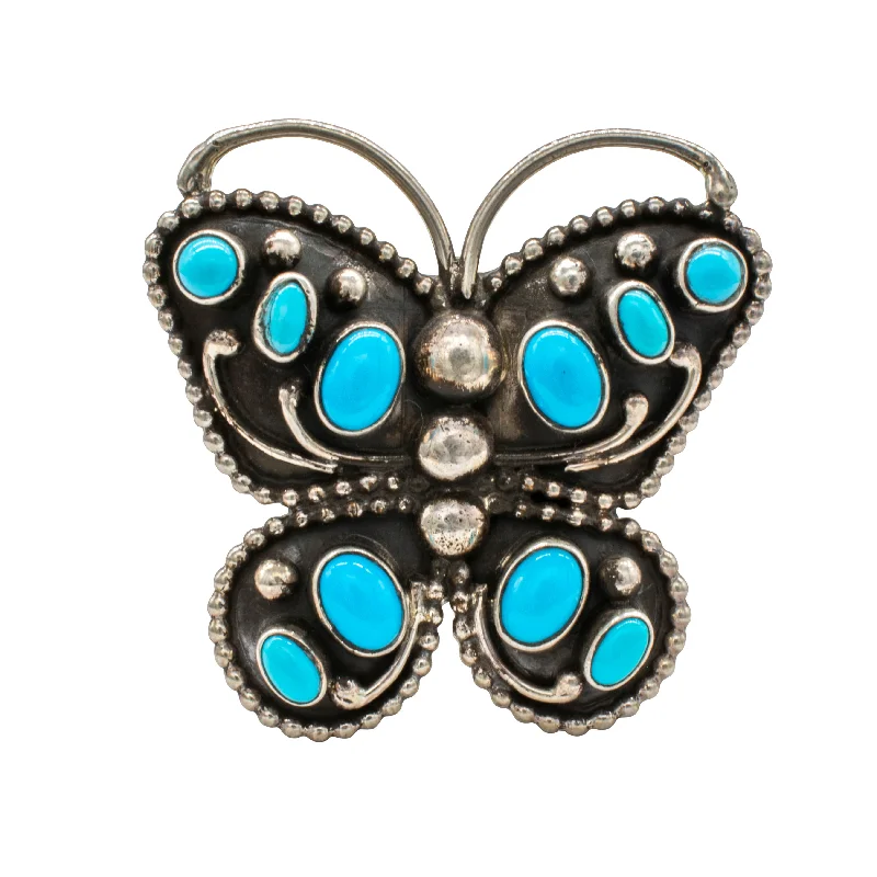 Luxury Meets Affordability – Jewelry Sale Now Live Sleeping Beauty Turquoise Butterfly Ring | D. Stuingston