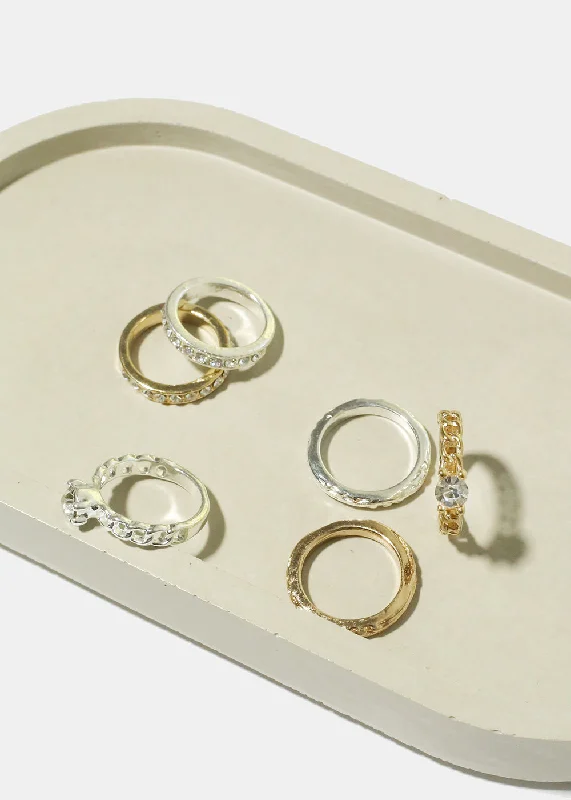 Seasonal Jewelry Deals – Elevate Your Style 3 Rhinestone Rings