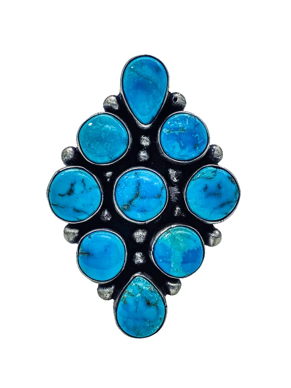 Elegant Necklaces And Bracelets At Limited-Time Offers Kingman Turquoise Ring | Bobby Johnson