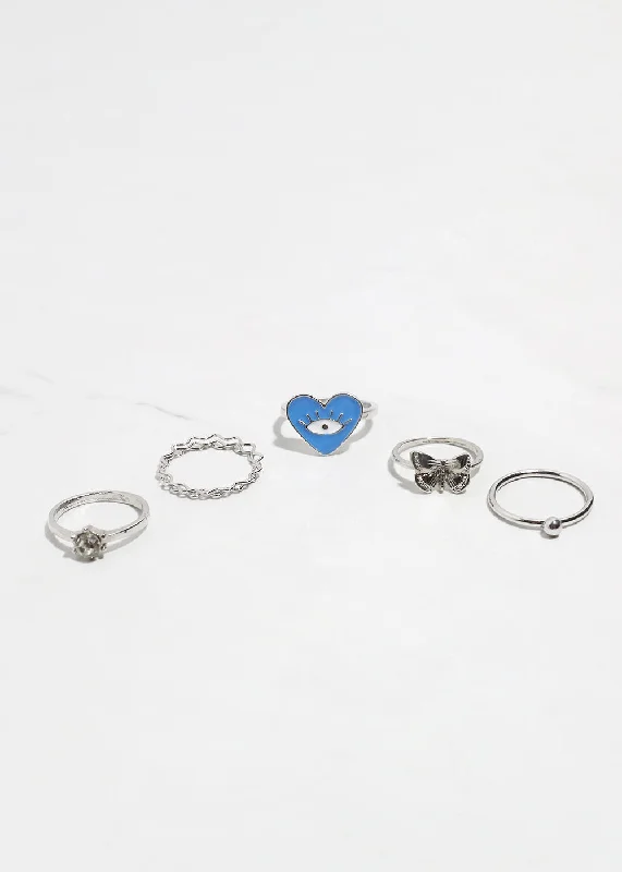 Silver/Blue