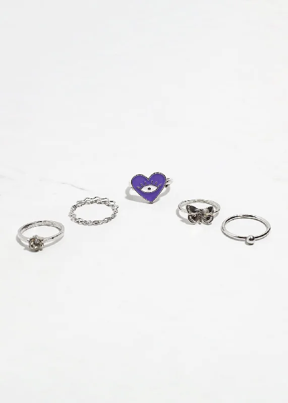 Silver/Purple