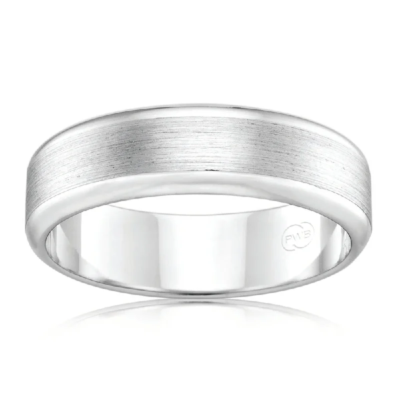 Jewelry Sale Alert – Shop Timeless Elegance Today 9ct White Gold 6mm Ring. All Sizes