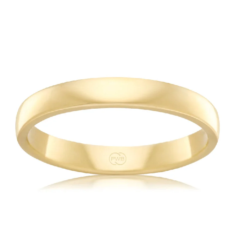 Jewelry Sale – Exclusive Styles At Lower Prices 9ct Yellow Gold 3mm Classic Barrel Ring. Size K