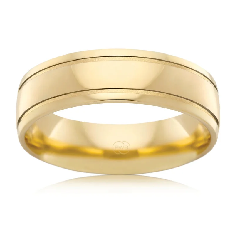 Jewelry Deals That Sparkle – Shop Today 9ct Yellow Gold 6mm Half Round Ring