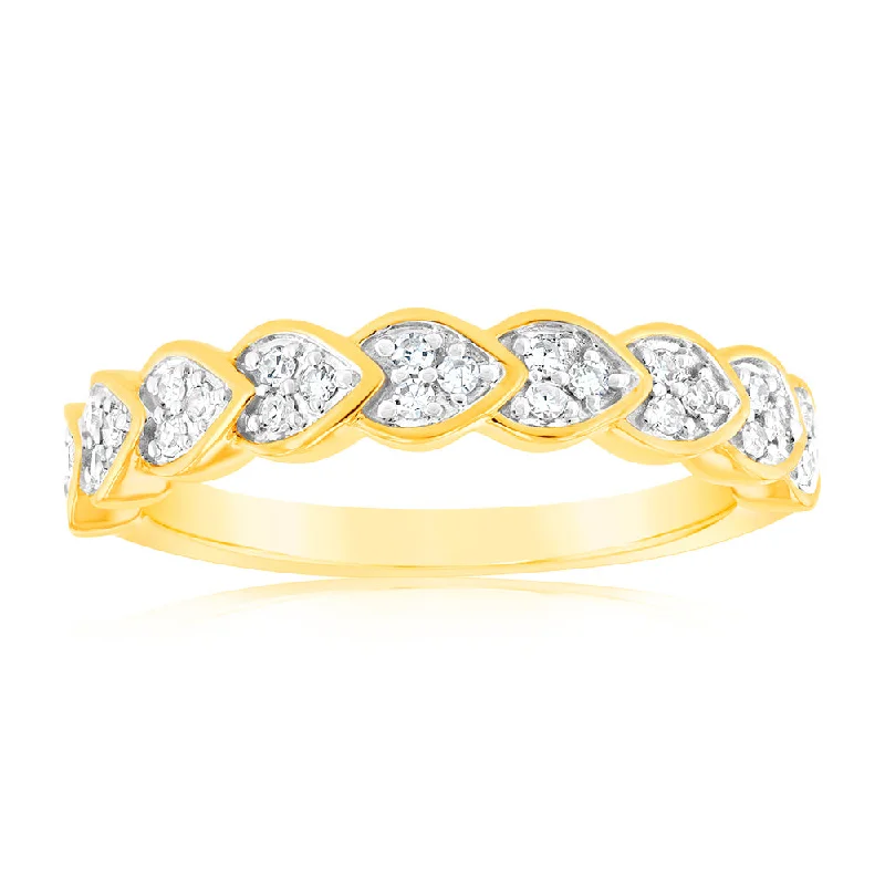 Timeless Elegance Now At Special Discounts 9ct Yellow Gold Luminesce Lab Grown Ring with 28 Brilliant Diamonds Timeless Elegance Now At Special Discounts 9ct Yellow Gold Luminesce Lab Grown Ring with 28 Brilliant Diamonds