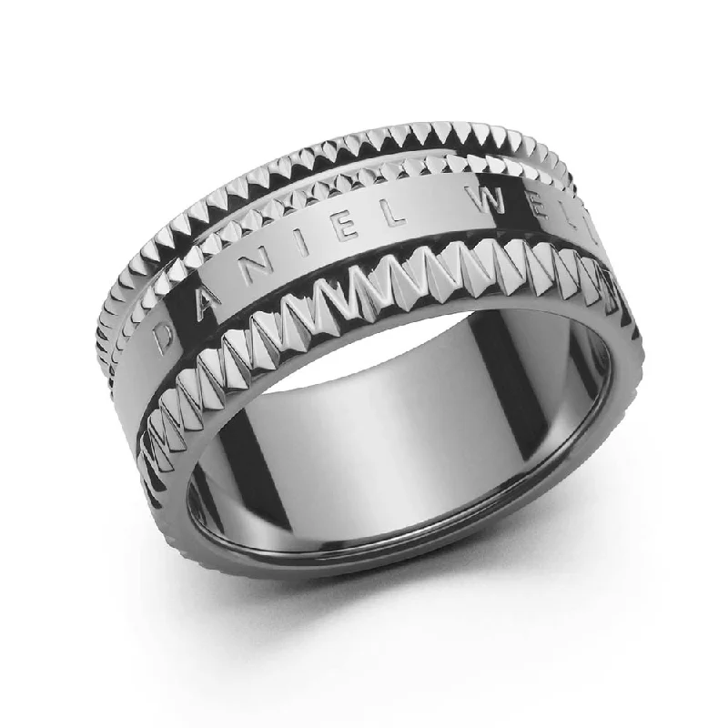 Personalized Jewelry At Special Discount Rates Daniel Wellington Stainless Steel Elevation Ring Size "Q"