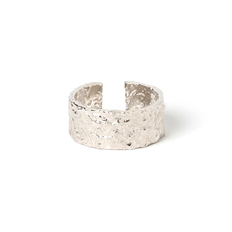 Personalized Jewelry Sale – Unique Pieces At Great Prices Eros Silver Textured Ring - Large