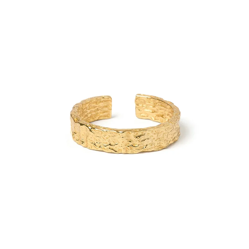 Jewelry Sale Bonanza – Grab Your Sparkle Now Eros Gold Textured Ring - Medium