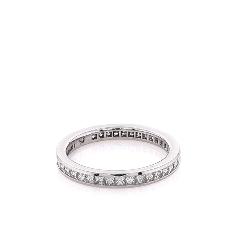 Bestselling Jewelry Now On Sale – Elevate Your Look Estate 14 Karat White Gold Eternity Diamond Wedding Band