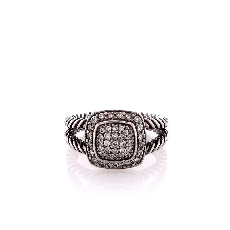 Sparkle For Less – Shop Our Limited-Time Jewelry Deals Estate David Yurman Petite Albion Sterling Silver Diamond Ring Sparkle For Less – Shop Our Limited-Time Jewelry Deals Estate David Yurman Petite Albion Sterling Silver Diamond Ring
