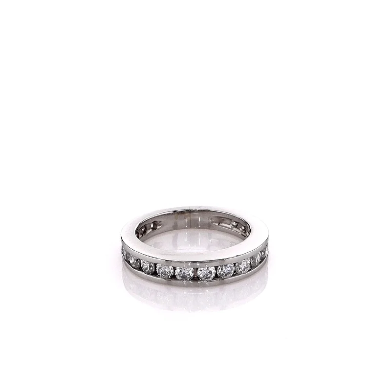 Shop Signature Jewelry Styles At Exclusive Prices Estate Platinum 20 Channel Set Diamond Wedding Band