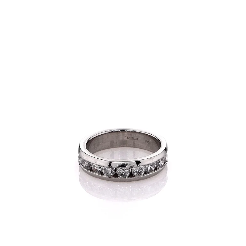 Get The Jewelry You Love At A Price You Love Estate Platinum 9 Channel Set Diamond Wedding Band