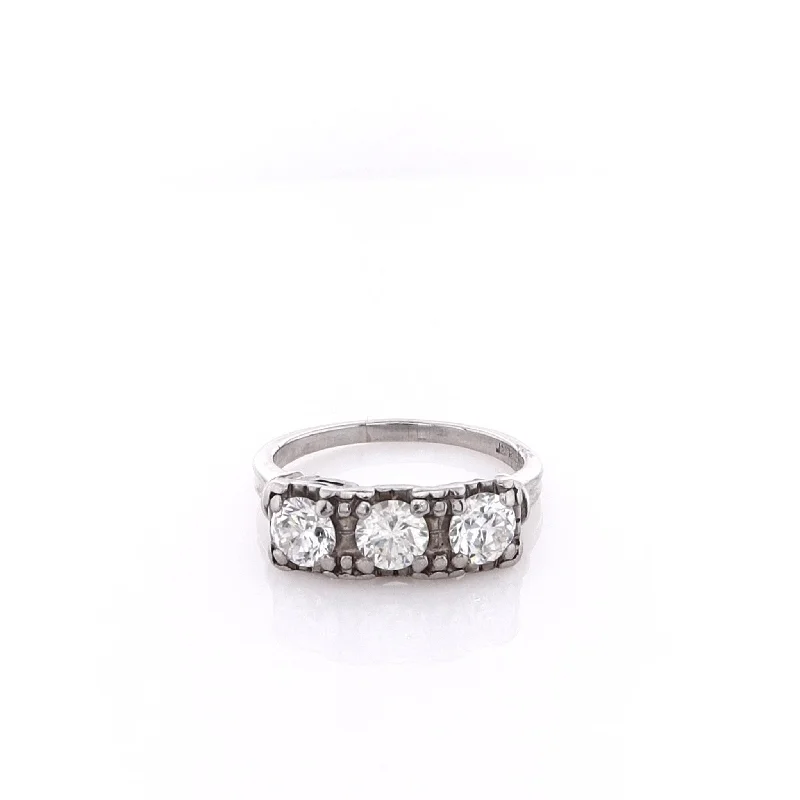 Sparkle More For Less – Jewelry Sale Happening Now Estate Platinum Box Head Design Ring