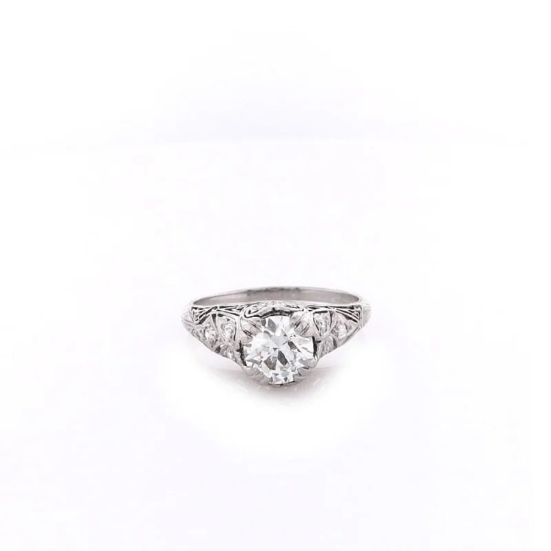 Shop Dazzling Jewelry At The Best Prices Estate Platinum Transitional Vintage Filagree Ring
