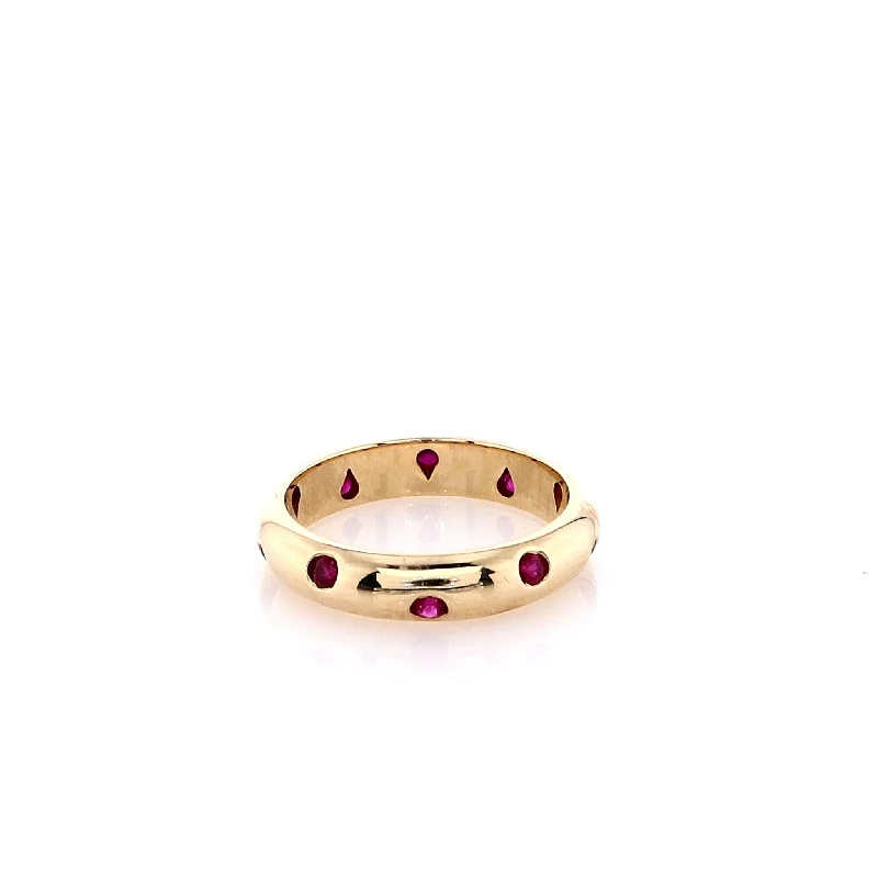 Exclusive Jewelry Offers – Sparkle For Less Estate Tiffany & Co Etoile 18k Yellow Gold Ruby Ring