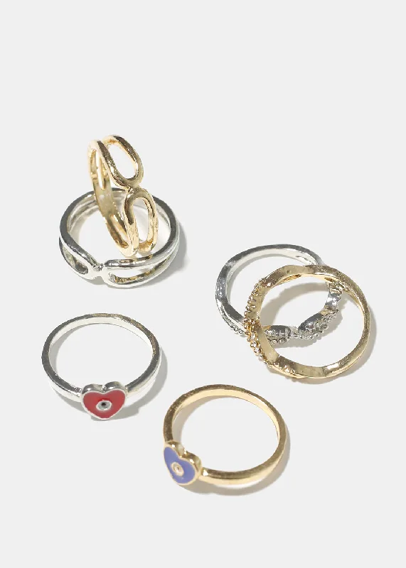 Luxury Jewelry At Unbeatable Discounts Evil Eye 3pc Ring set