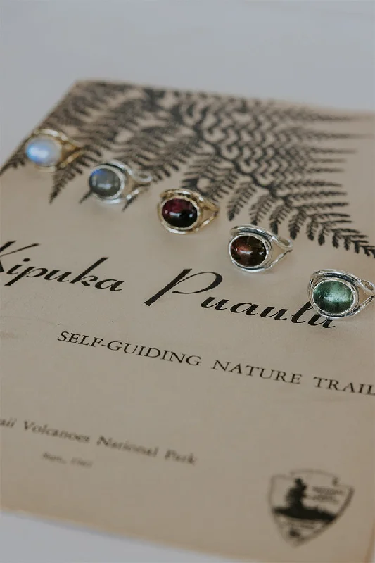 Bohemian-Inspired Jewelry For Free-Spirited Fashion Evil Eye Ring - Tourmaline