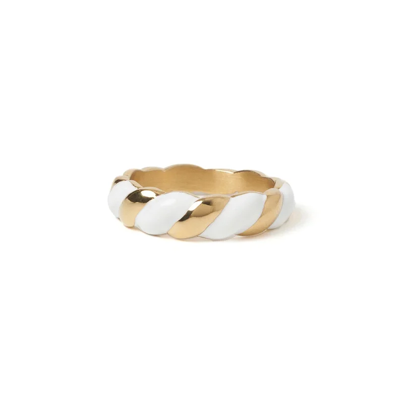 Sparkle For Less – Shop Our Limited-Time Jewelry Deals Hudson Gold and Enamel Ring