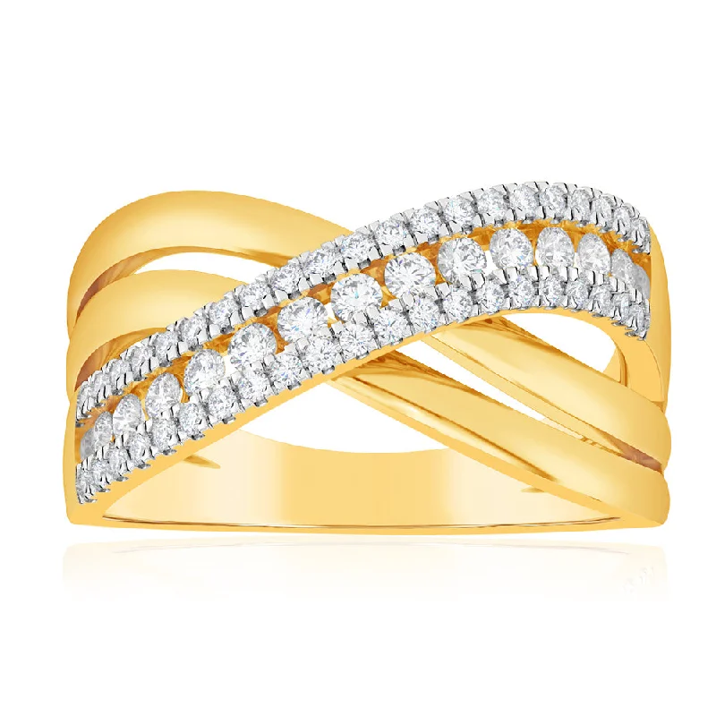 Get The Jewelry You Love At A Price You Love Luminesce Lab Grown 1/2 Carat Diamond Dress Ring in 9ct Yellow Gold Get The Jewelry You Love At A Price You Love Luminesce Lab Grown 1/2 Carat Diamond Dress Ring in 9ct Yellow Gold