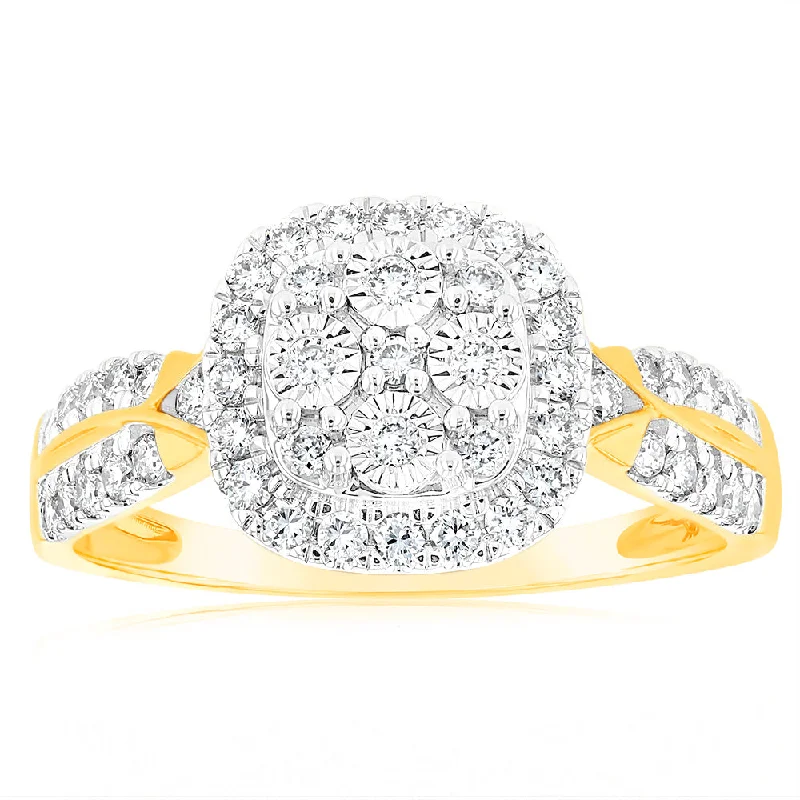 Exclusive Jewelry Sale – Grab Timeless Pieces Now Luminesce Lab Grown 1/2 Carat Diamond Ring in 9ct Yellow Gold