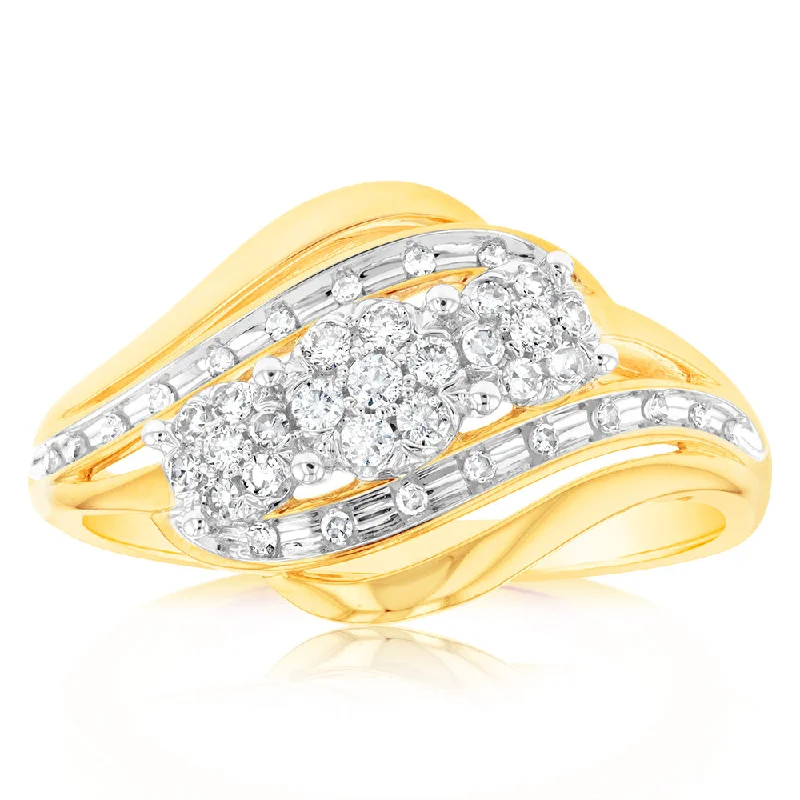 Flash Sale On Elegant Jewelry – Don't Miss Out Luminesce Lab Grown 1/4 Carat Diamond Ring in 9ct Yellow Gold Flash Sale On Elegant Jewelry – Don't Miss Out Luminesce Lab Grown 1/4 Carat Diamond Ring in 9ct Yellow Gold