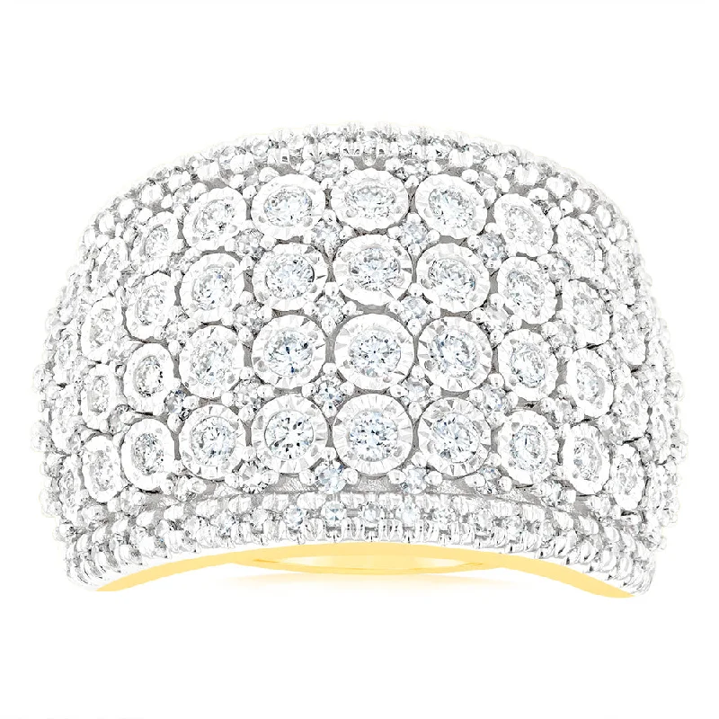 Premium Jewelry, Premium Discounts – Act Fast Luminesce Lab Grown 1 Carat Diamond Ring in 9ct Yellow Gold
