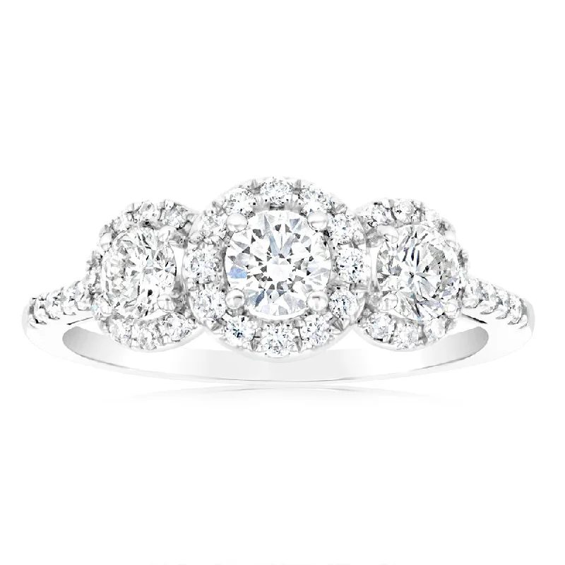 Exclusive Jewelry Sale Event – Shop Now Luminesce Lab Grown 1 Carat Diamond Trilogy Ring in 14ct White Gold Exclusive Jewelry Sale Event – Shop Now Luminesce Lab Grown 1 Carat Diamond Trilogy Ring in 14ct White Gold