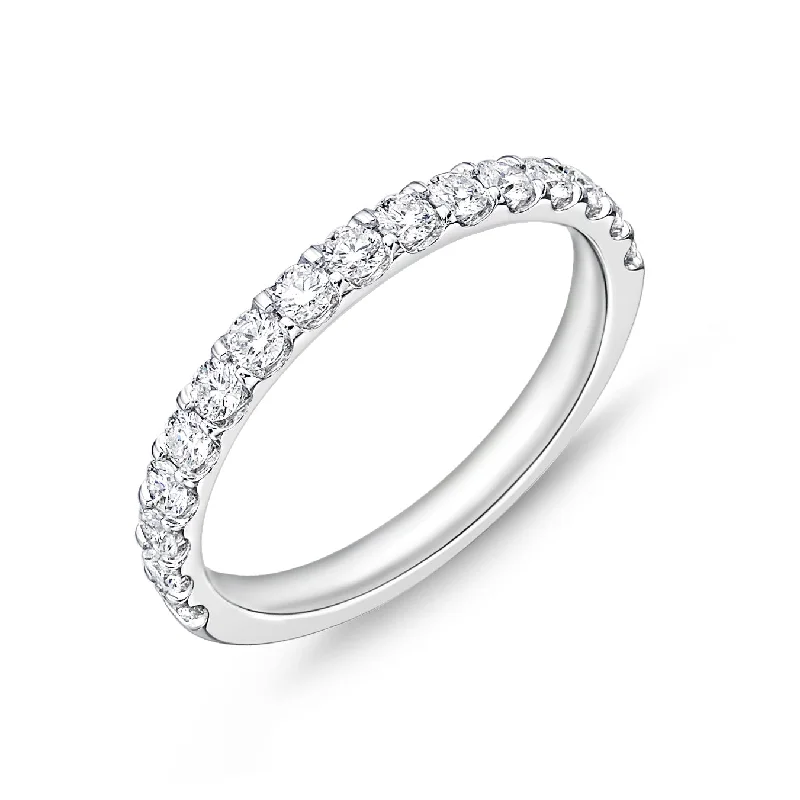Shine Without Limits – Jewelry Sale Happening Now Memoire 18ct White Gold 1/2 Carat Diamond Odessa Eternity Ring