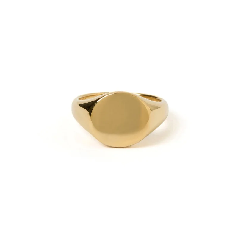 Jewelry Sale Alert – Shop Timeless Elegance Today Miro Gold Signet Ring