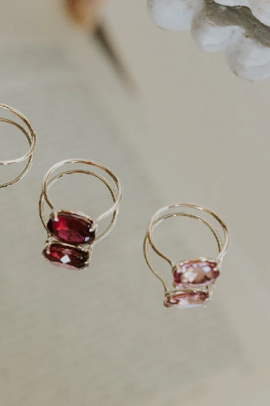 Trending Jewelry Styles Now At Limited-Time Discounts Prong Set Gemstone Ring - Dark Tourmaline 14K