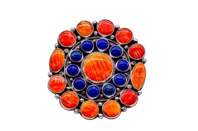 Stunning Jewelry Pieces At The Lowest Prices Ever Spiny Oyster Shell & Lapis Ring | Tyler Brown