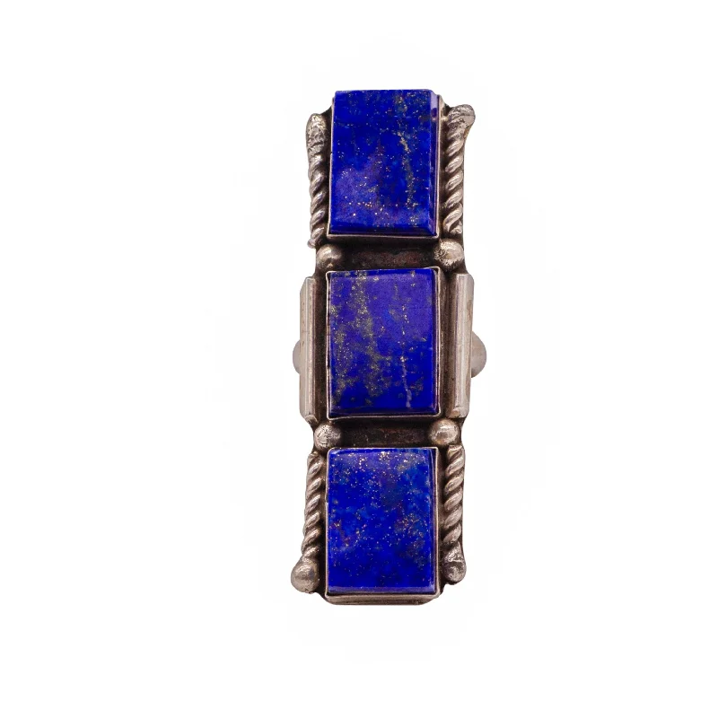 Exclusive Jewelry Sale – Limited-Time Discounts Tri-Stone Lapis Ring | J. Draper
