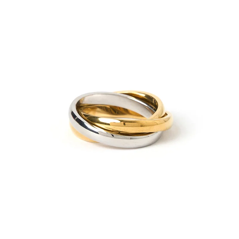 Shop High-Quality Jewelry At Jaw-Dropping Discounts Sasha Trio Ring - Two Tone