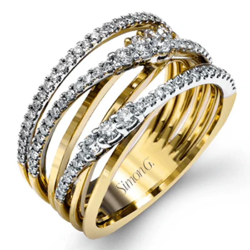 Jewelry Flash Sale – Stylish Designs At Unbeatable Rates Simon G. 18k Two-Tone Clio Fashion Ring with Diamonds