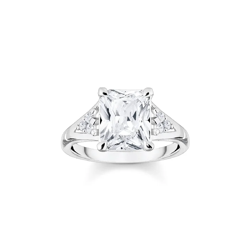 Unmissable Deals On Handmade Jewelry Collections Thomas Sabo Heritage Sterling Silver CZ Cocktail Ring