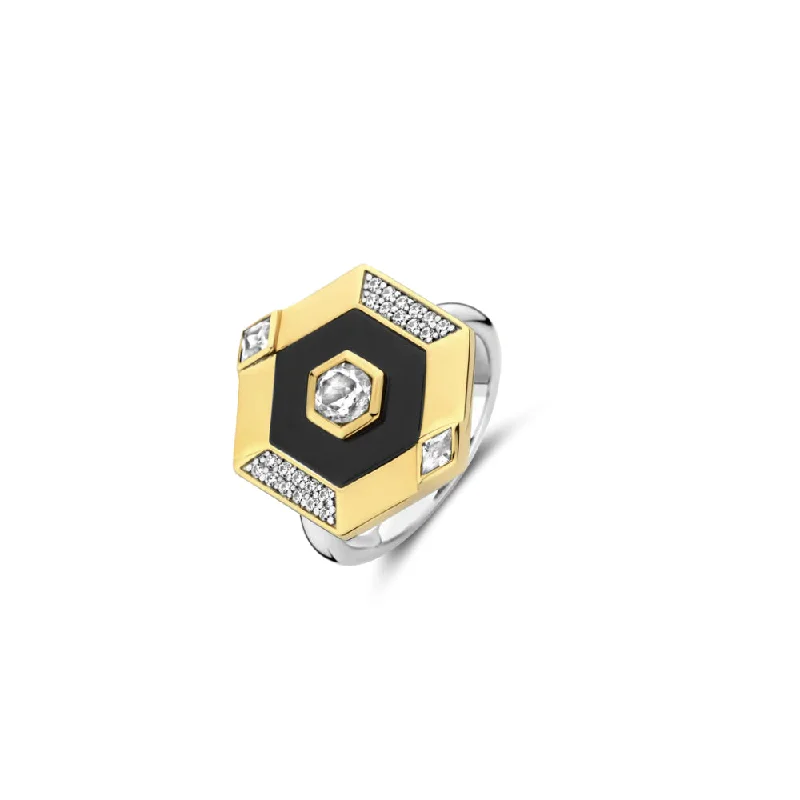Fashion-Forward Geometric Jewelry For Contemporary Style Ti Sento Contempory Geometric Ring