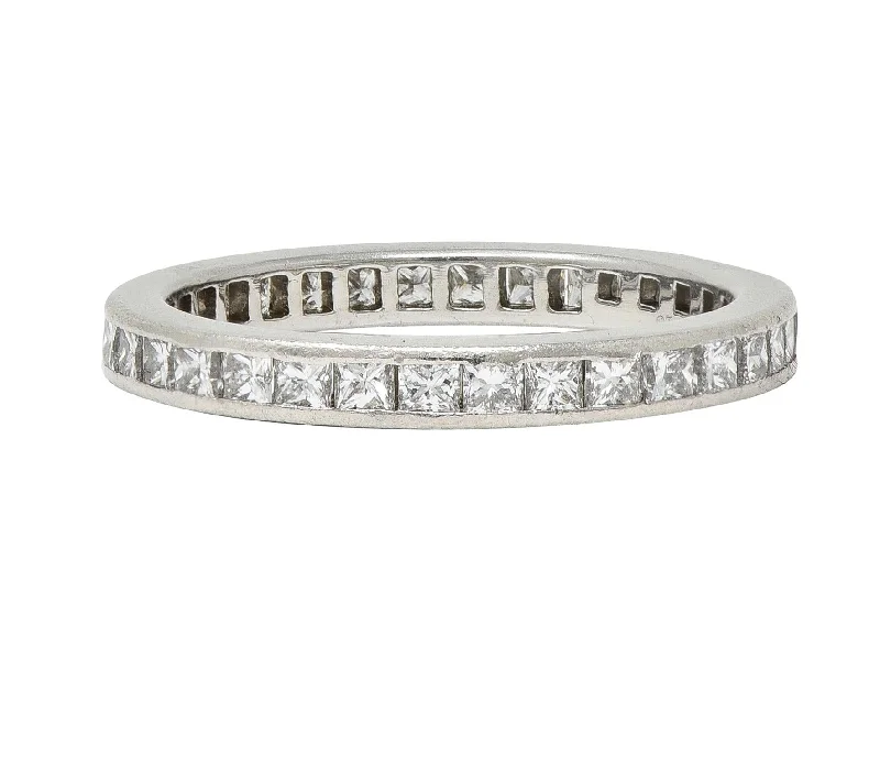 Limited-Time Jewelry Discounts – Shine Without The Splurge Tiffany & Co. 0.78 CTW Princess Cut Diamond Platinum Eternity Channel Band Ring