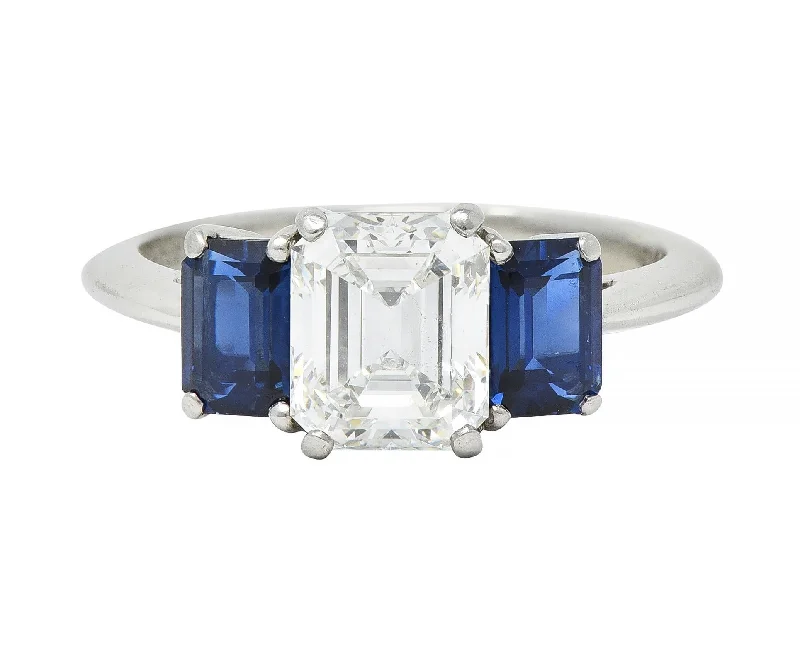 Exclusive Jewelry Sale – Grab Timeless Pieces Now Tiffany & Co. 2.71 CTW Emerald Cut Diamond Sapphire Three Stone Platinum Ring GIA Exclusive Jewelry Sale – Grab Timeless Pieces Now Tiffany & Co. 2.71 CTW Emerald Cut Diamond Sapphire Three Stone Platinum Ring GIA