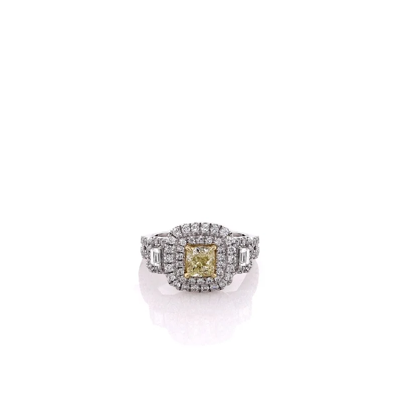 Trending Jewelry Now At Unbeatable Prices Two-Tone Double Halo/Twist Shank Yellow and White Diamond Ring Trending Jewelry Now At Unbeatable Prices Two-Tone Double Halo/Twist Shank Yellow and White Diamond Ring
